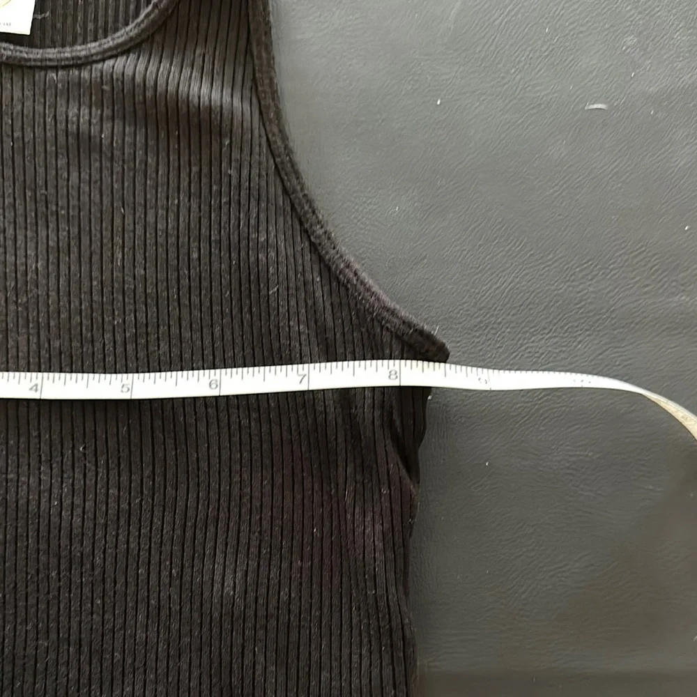 Wonder Nation Black Ribbed Cropped Tank Top - Picture 4 of 5